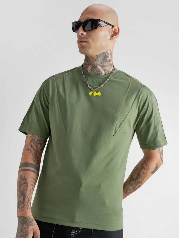 Batman Men Printed Round Neck T-Shirt