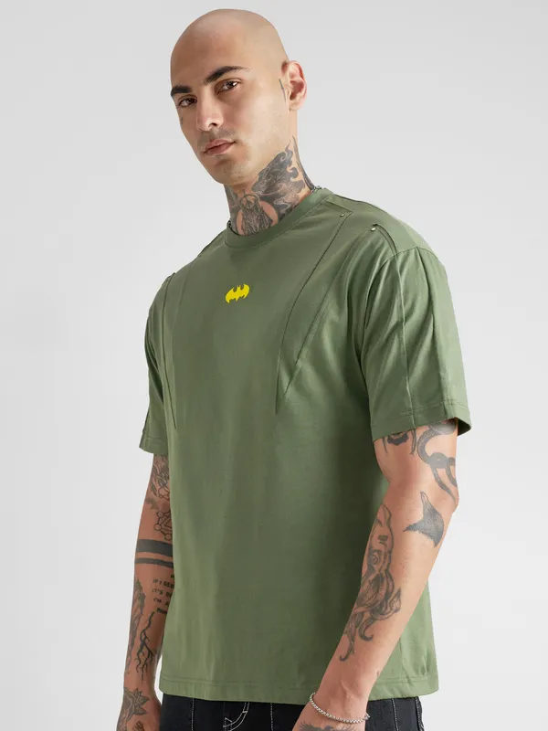 Batman Men Printed Round Neck T-Shirt