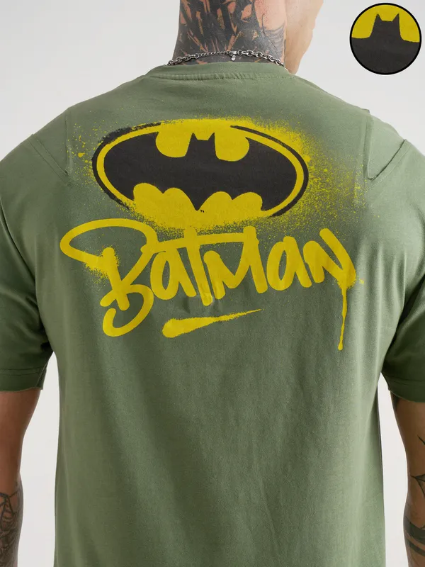 Batman Men Printed Round Neck T-Shirt