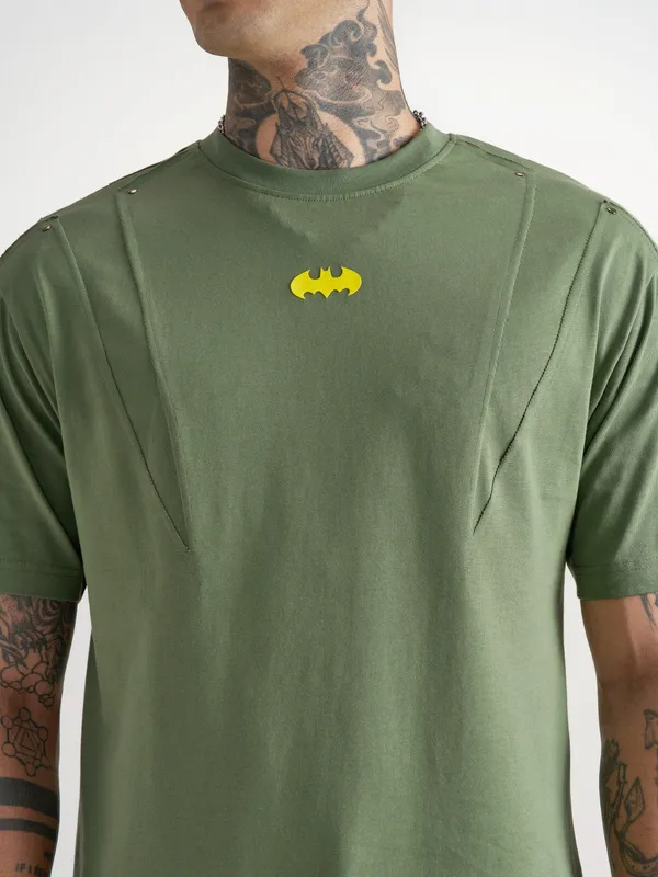 Batman Men Printed Round Neck T-Shirt
