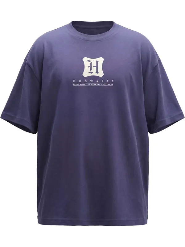 WB By Highlander Men Blue Harry Potter Printed Round Neck T-Shirt