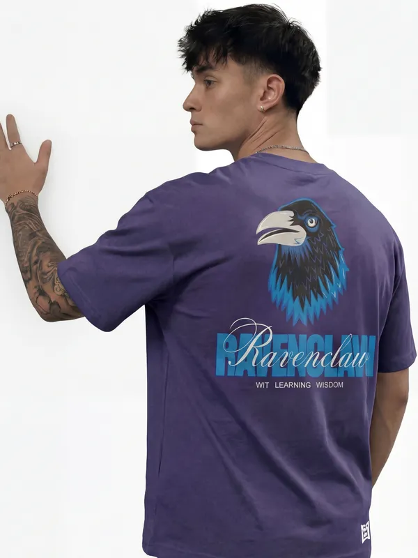 WB By Highlander Men Blue Harry Potter Printed Round Neck T-Shirt