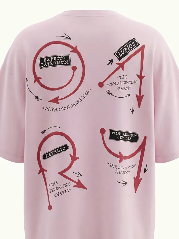 WB By Highlander Men Pink Harry Potter Printed Round Neck T-Shirt