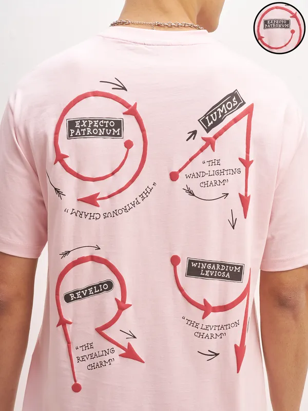 Harry Potter Men Printed Round Neck T-Shirt