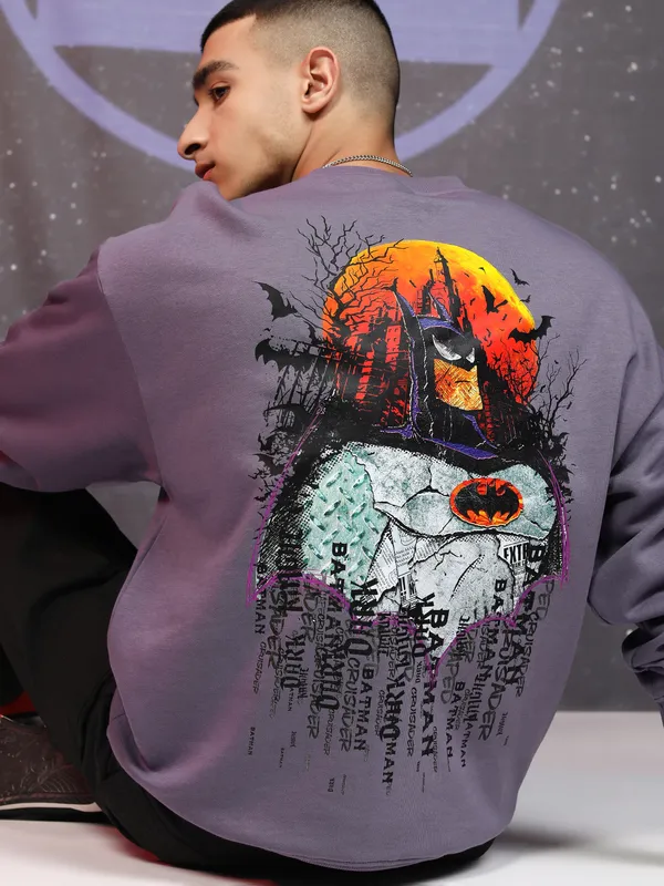 Batman Men Printed Sweatshirt