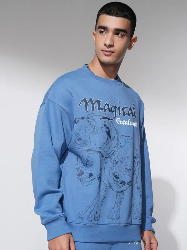 WB By Highlander Men Blue Harry Potter Hoodie Sweatshirt