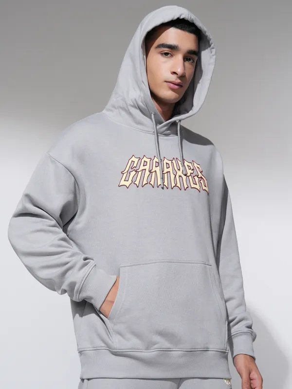 Highlander Men Grey Hoodie Sweatshirt