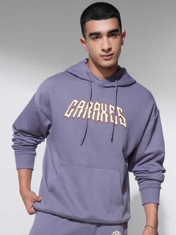 Highlander Men Purple Hoodie Sweatshirt