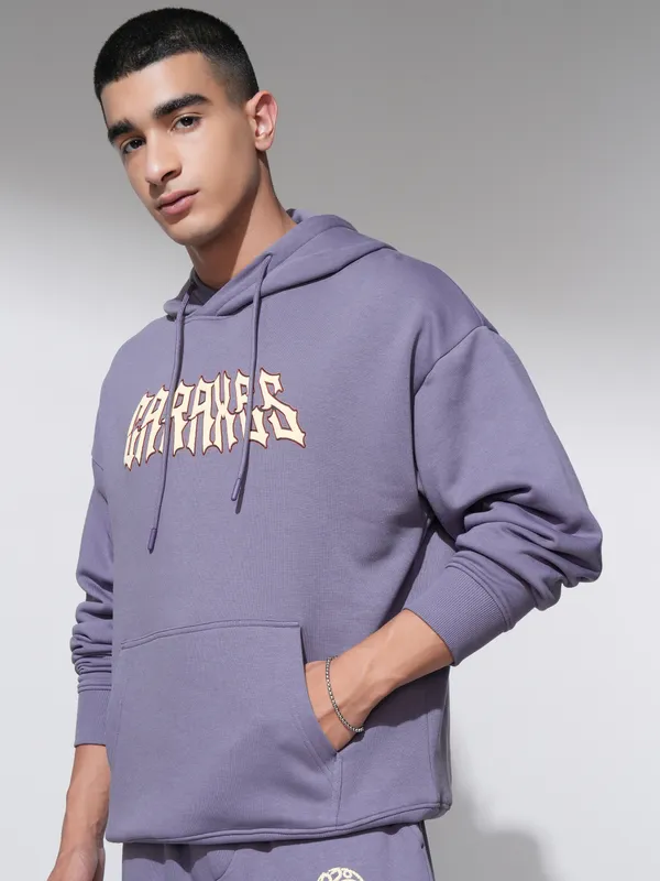 Highlander Men Purple Hoodie Sweatshirt