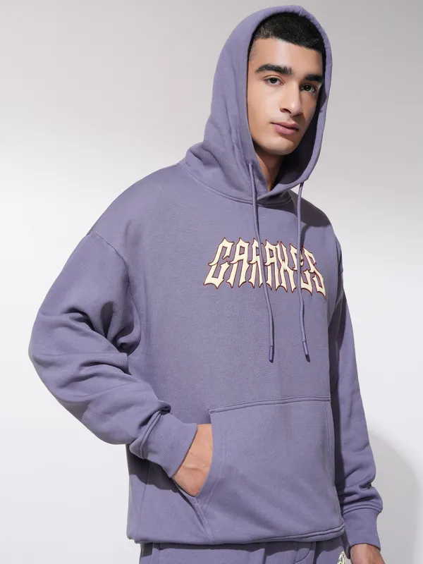 Highlander Men Purple Hoodie Sweatshirt