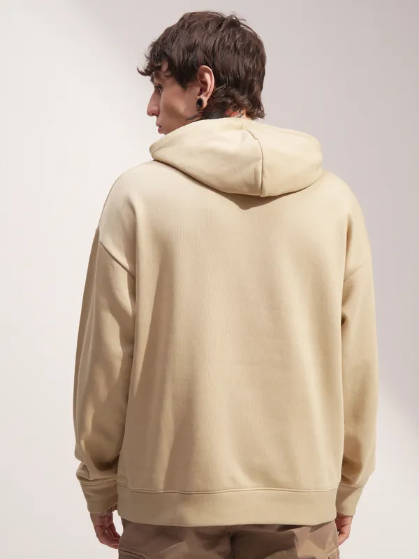 WB By Highlander Men Brown Flingstone Hooded Pullover Sweatshirt