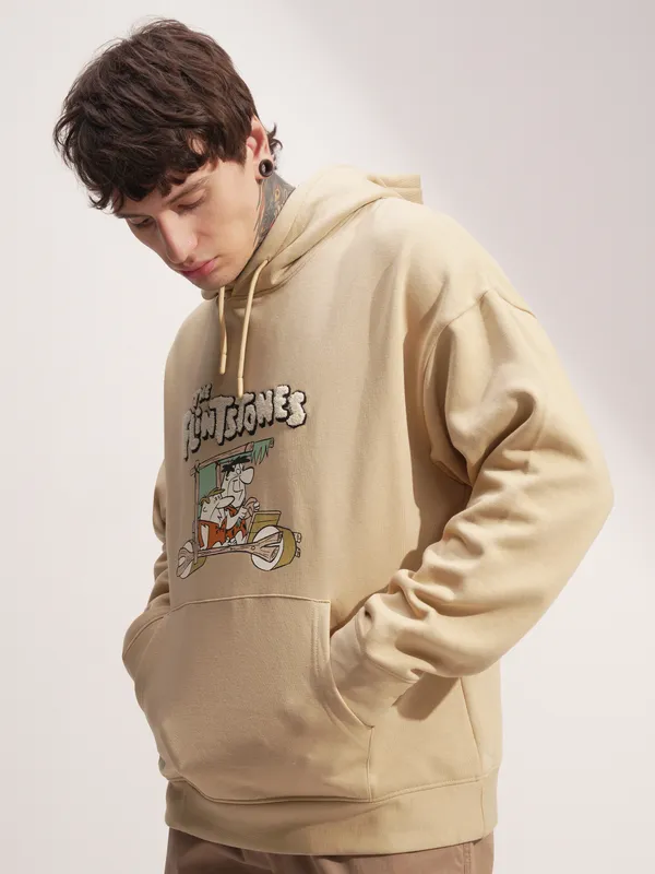 WB By Highlander Men Brown Flingstone Hooded Pullover Sweatshirt