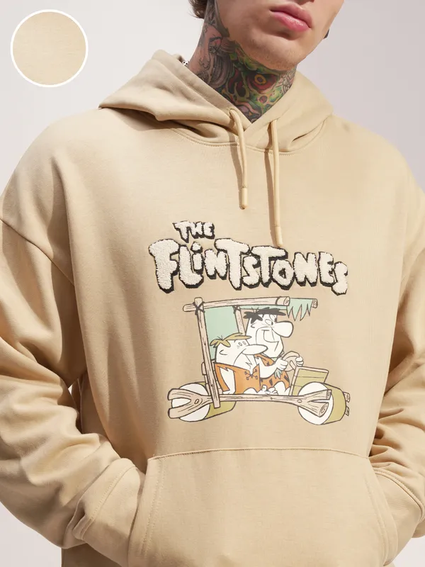 WB By Highlander Men Brown Flingstone Hooded Pullover Sweatshirt