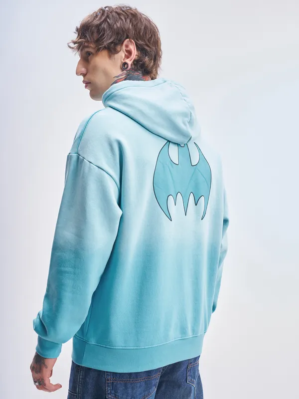 DC By Highlander Men Blue Batman Hooded Pullover Sweatshirt