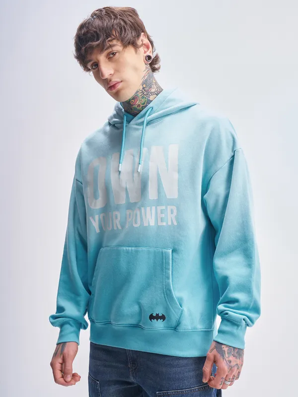 DC By Highlander Men Blue Batman Hooded Pullover Sweatshirt