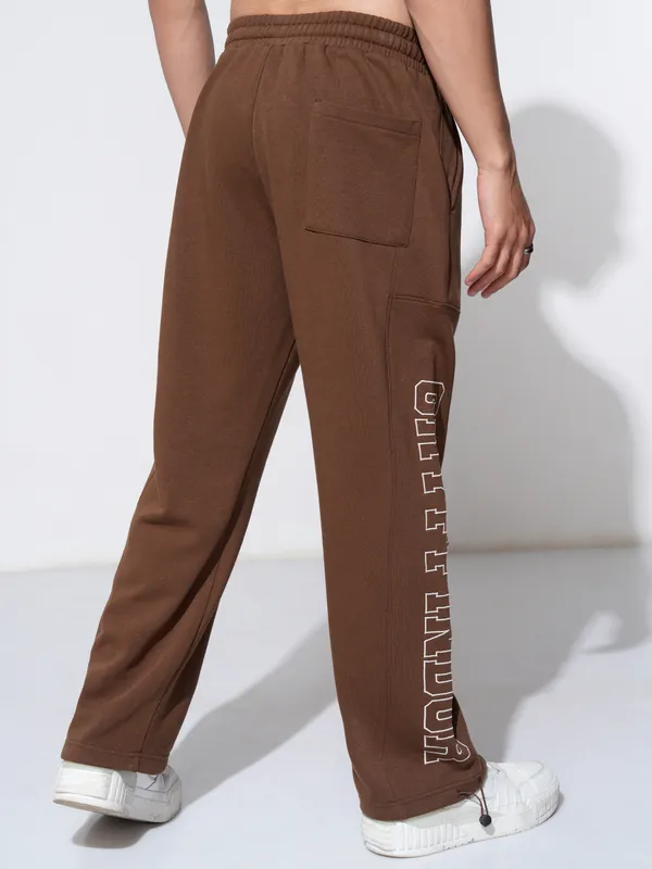 WB By Highlander Men Brown Harry Potter Straight Fit Printed Joggers