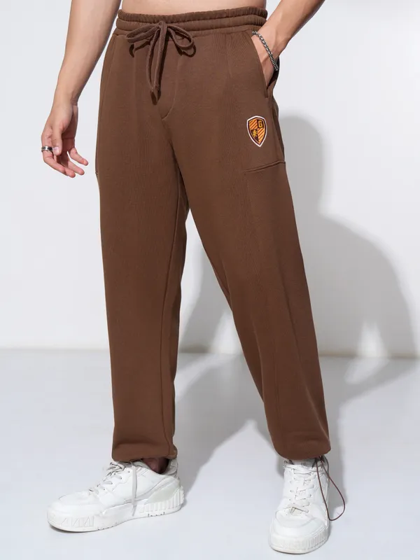WB By Highlander Men Brown Harry Potter Straight Fit Printed Joggers