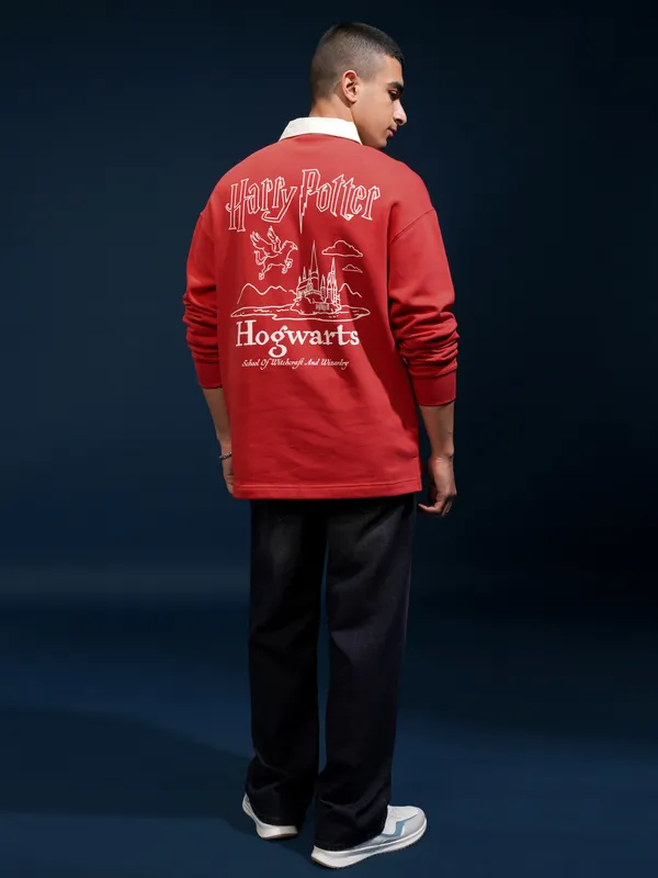 Harry Potter Printed Polo Collar T-Shirt