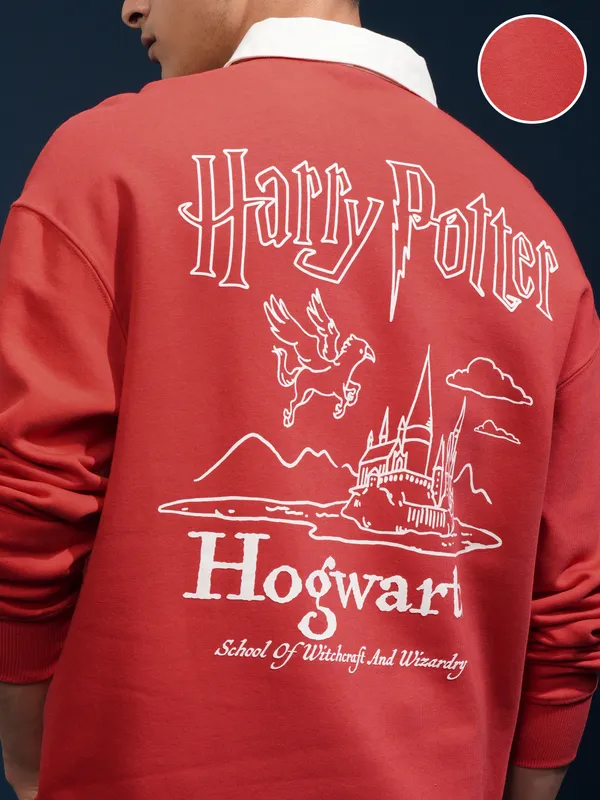 Harry Potter Printed Polo Collar T-Shirt