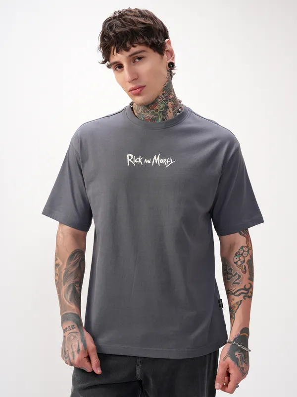 Rick And Morty Men Printed Round Neck T-Shirt
