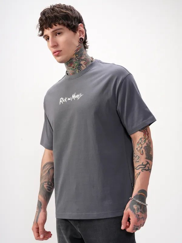 Rick And Morty Men Printed Round Neck T-Shirt
