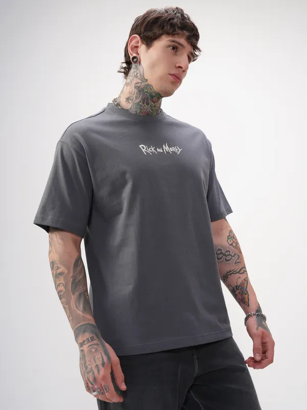 Rick And Morty Men Printed Round Neck T-Shirt