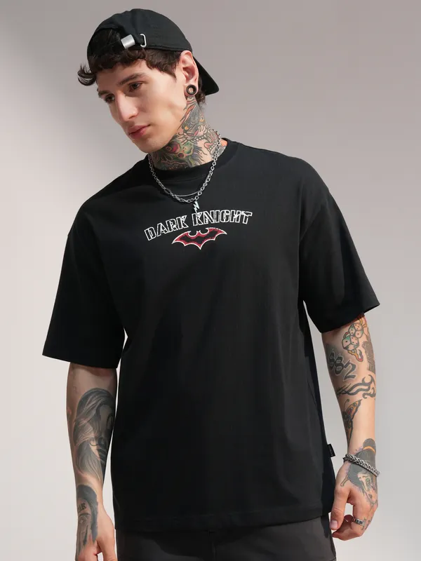 Batman Men Printed Round Neck T-Shirt