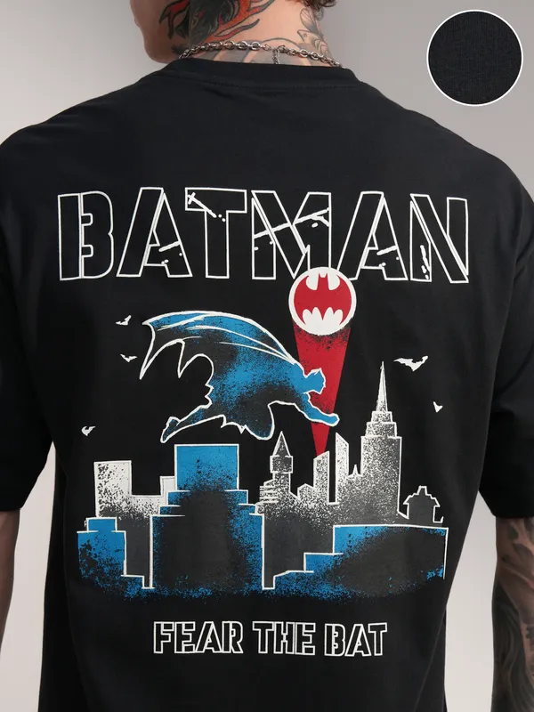Batman Men Printed Round Neck T-Shirt