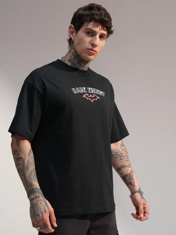 Batman Men Printed Round Neck T-Shirt
