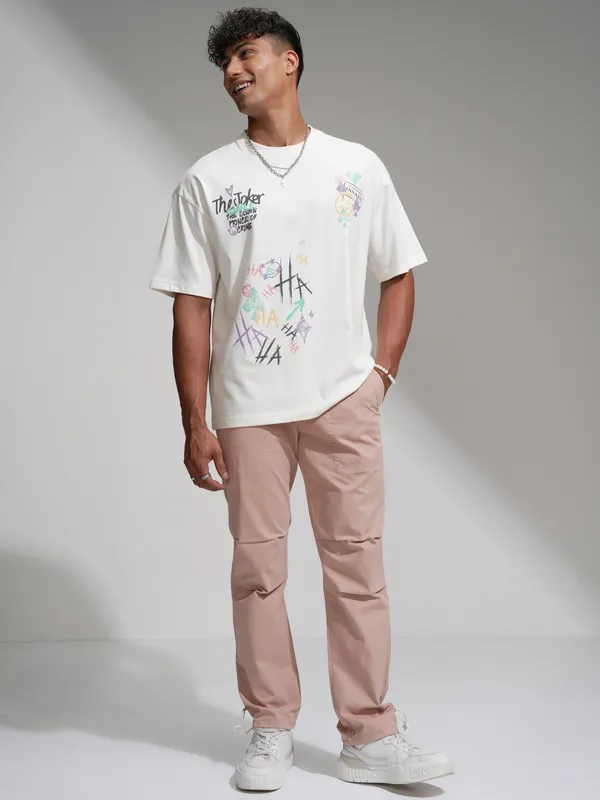 Joker Men Printed Round Neck T-Shirt