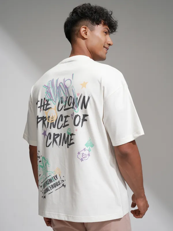 Joker Men Printed Round Neck T-Shirt