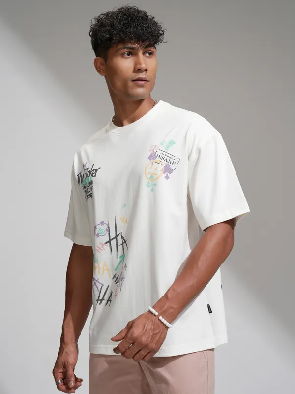 Joker Men Printed Round Neck T-Shirt