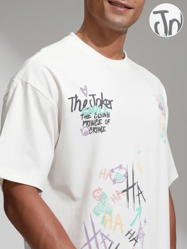 Joker Men Printed Round Neck T-Shirt