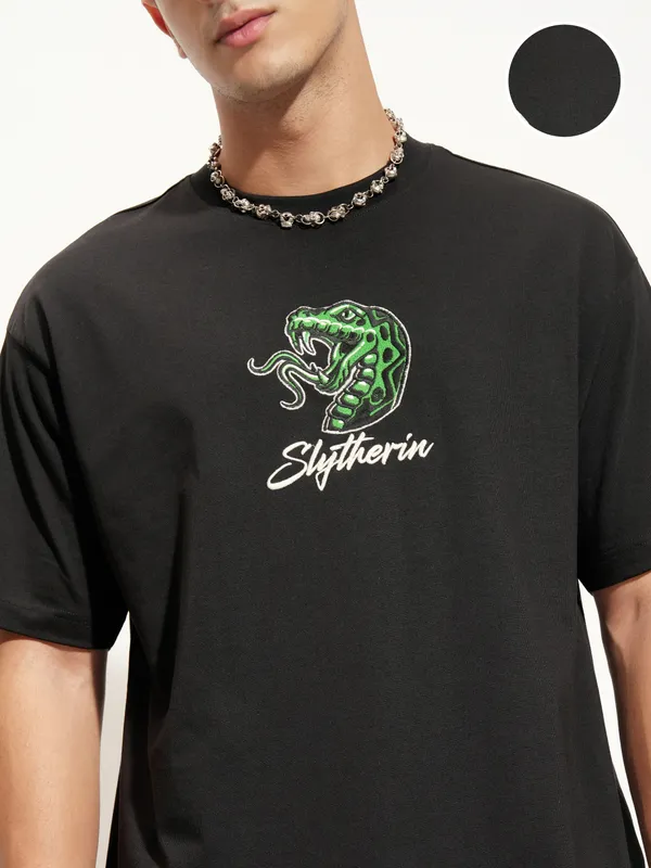 Harry Potter Men Printed Round Neck T-Shirt