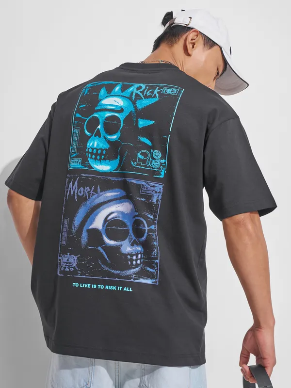 Rick And Morty Men Printed Round Neck T-Shirt