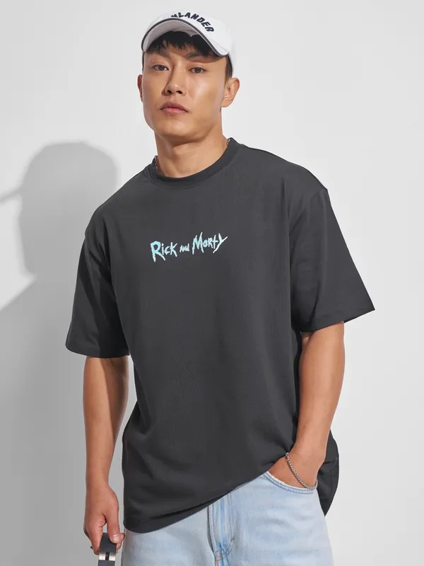 Rick And Morty Men Printed Round Neck T-Shirt
