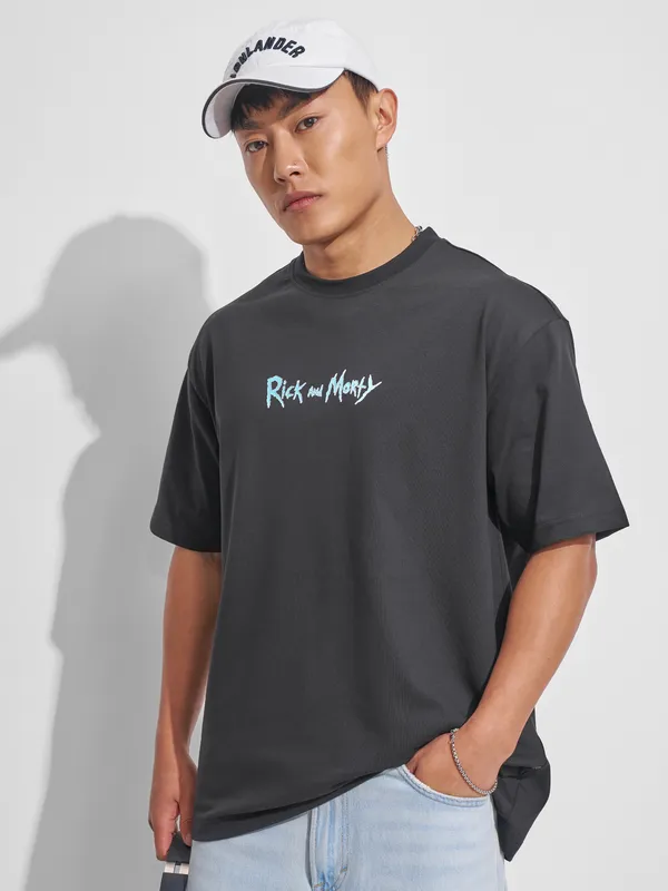 Rick And Morty Men Printed Round Neck T-Shirt
