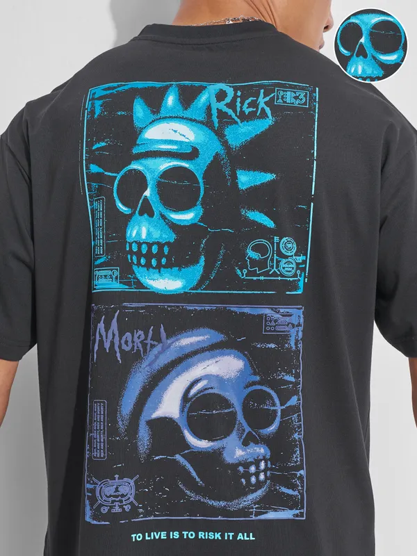 Rick And Morty Men Printed Round Neck T-Shirt