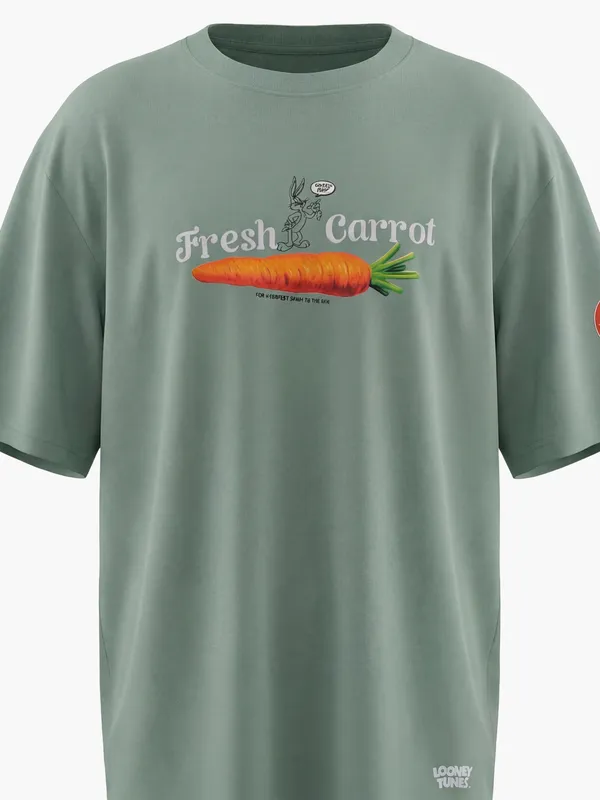 WB By Highlander Men Green Joker Printed Round Neck T-Shirt