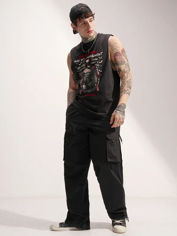 Batman Men Printed Round Neck T-Shirt