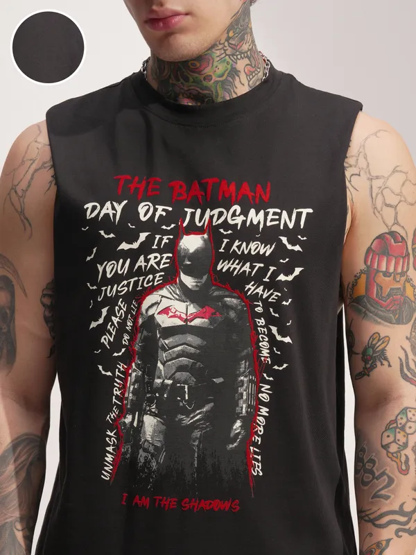 Batman Men Printed Round Neck T-Shirt