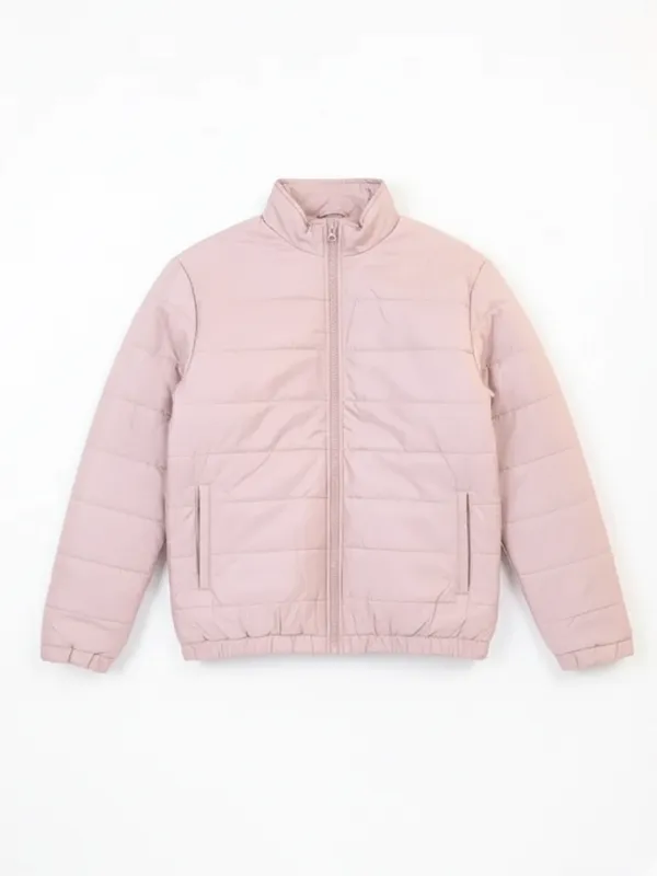 Ketch Men Mauve Solid Puffer Jacket