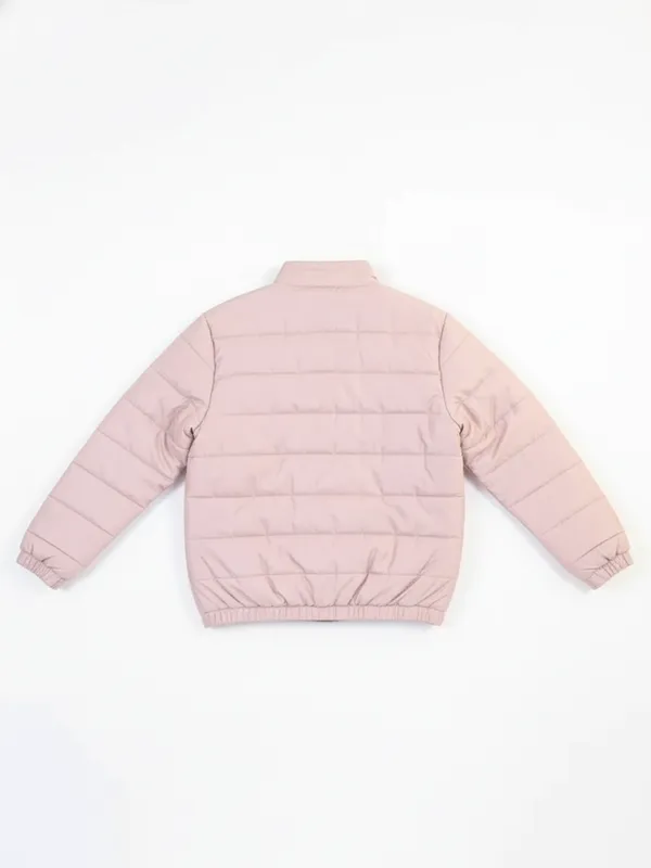 Ketch Men Mauve Solid Puffer Jacket