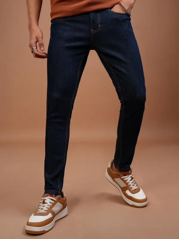  Ketch Men Blue Slim Fit Clean Look Jeans