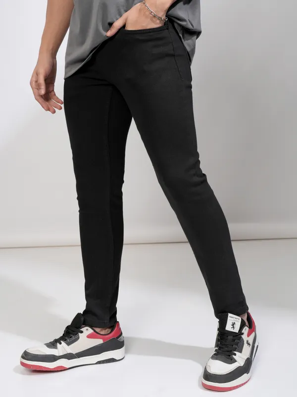  Ketch Men Black Skinny Fit Clean Look Jeans
