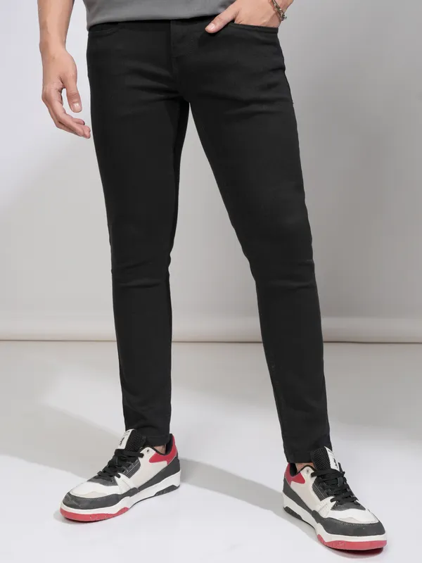  Ketch Men Black Skinny Fit Clean Look Jeans