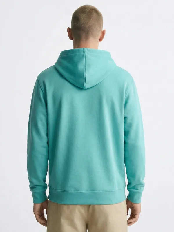 Ketch Men Blue Hooded Pullover Sweatshirt