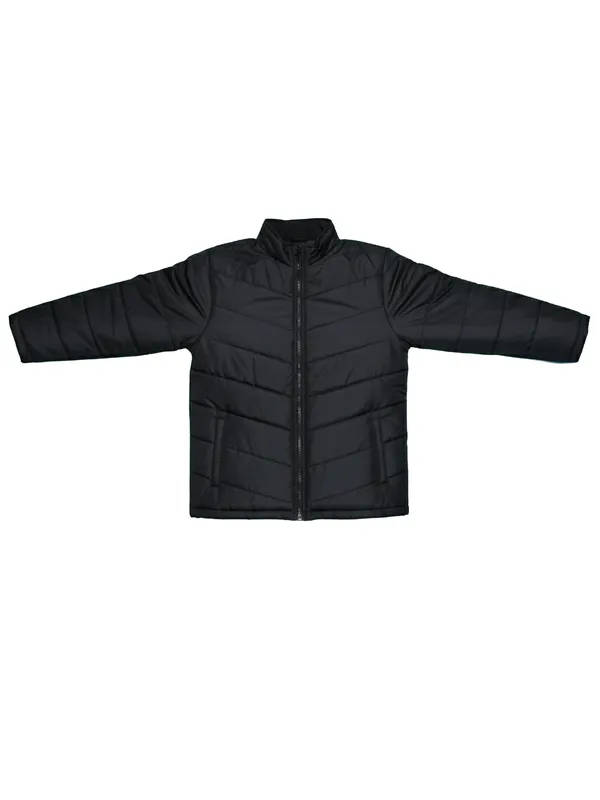 Purple By Highlander Men Black Solid Puffer Jacket