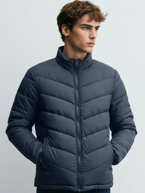 Solid Puffer Jacket