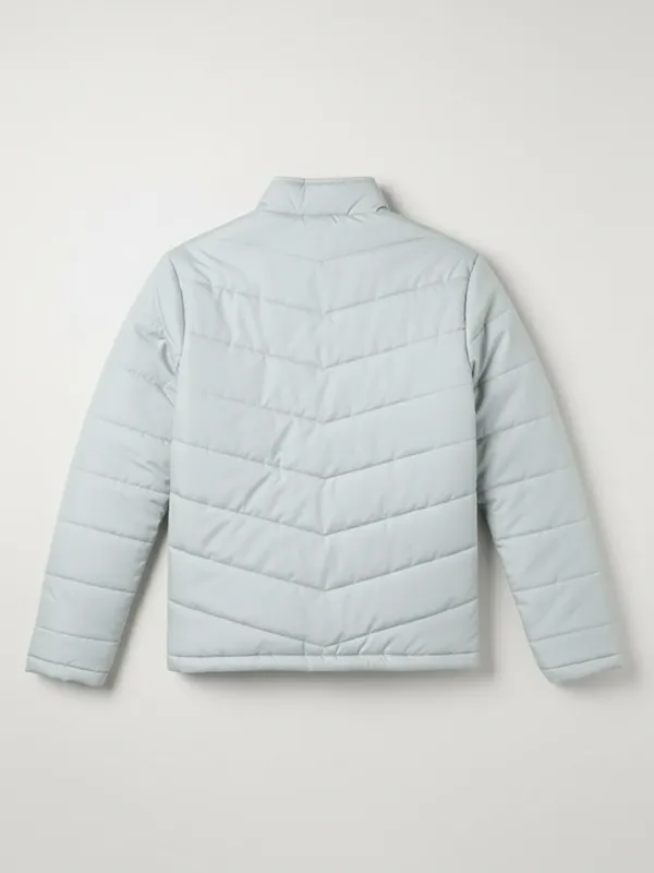 Purple By Highlander Men Grey Solid Puffer Jacket